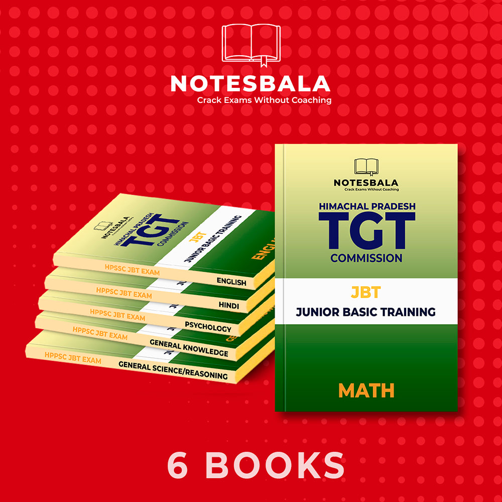 JBT COMMISSION Notes-Complete Study Material 6 Books-Latest Edition