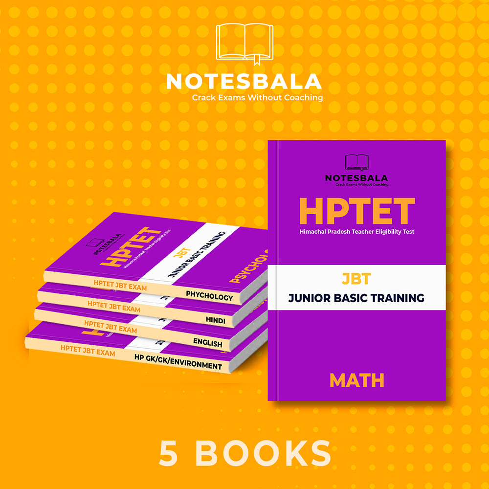 HP-TET JBT Notes-Complete Study Material 5 Books-Latest Edition