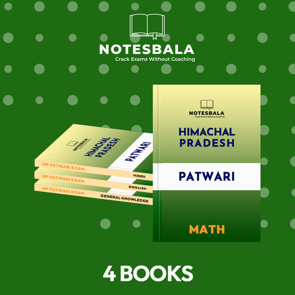HP PATWARI Notes-Complete Study Material 4 Books-Latest Edition